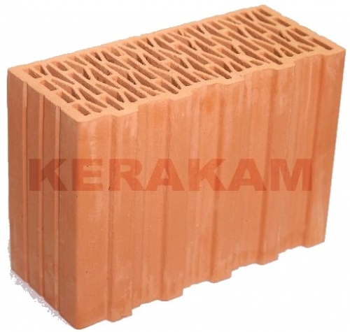 Керамический доборный блок Kerakam 30ST+ 129x380x219 с пазом и гребнем